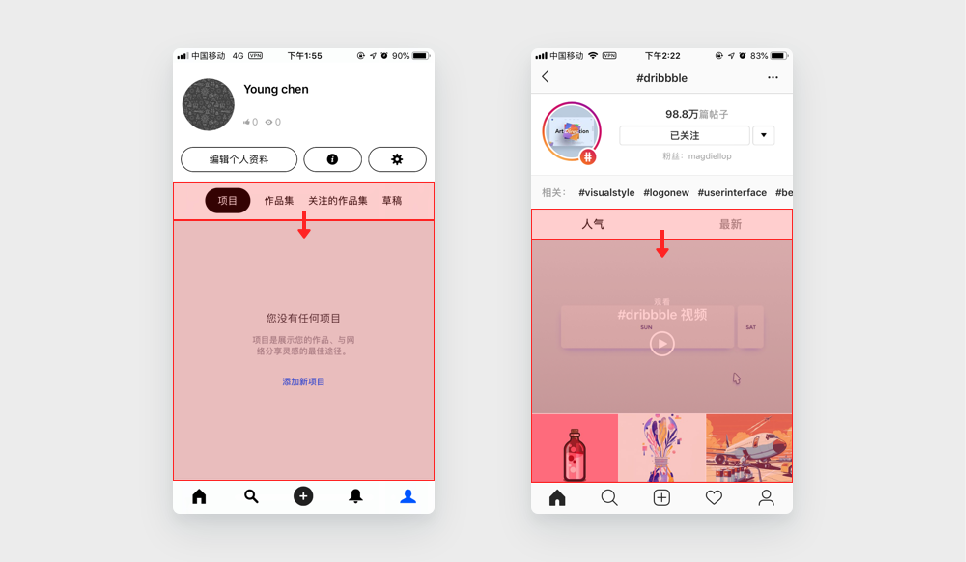 应用案例3:Behance、Instagram